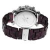 Salvatore Marra Men's Multifaceted Crystal Chronograph Watch with Acetate Strap, Gradient Purple (SM19104A-SSPL)