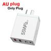 PD Quick Charger 55W Fast Wall Charger Plug For AU/EU/UK/US Mobile Phone Charger Type-c or USB Universal Home Office USB C