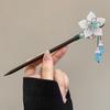 Wooden Flower Hair Forks Handmade Hairpin Chopstick Hair Ornament Hanfu Hair Bun  Wedding