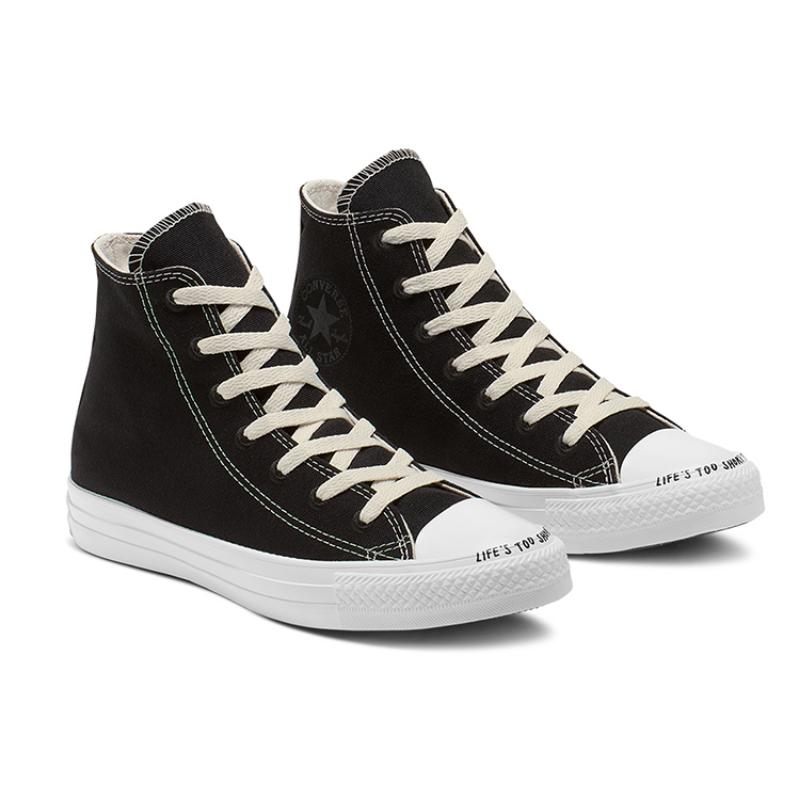 Converse Chuck Taylor All Star Hi 'Black' Классические Универсальные Высокие Кеды из Канваса Унисекс Черно-белые