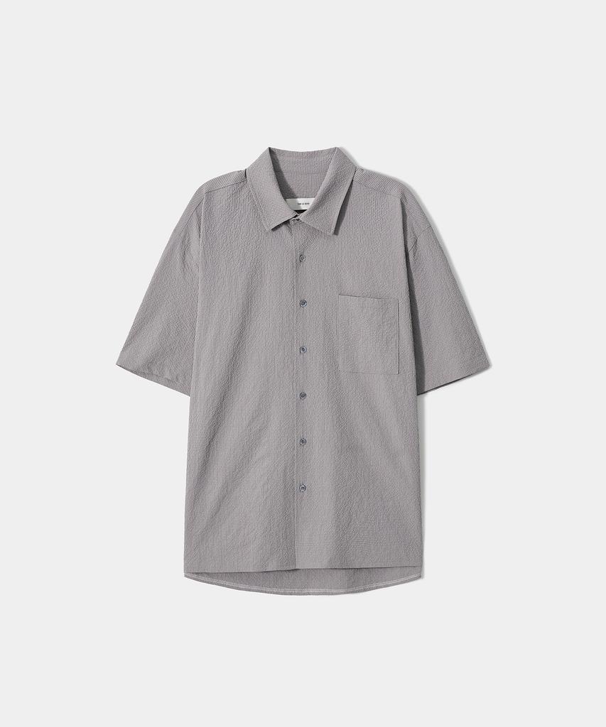 TRIP LE SENS Mist Grid Half Shirt_Gray
