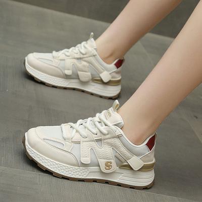 Популярные кроссовки на толстой подошве из сетки Forrest Gump женские 2025 лето новые женские дышащие спортивные кроссовки легкие повседневные кроссовки для папы