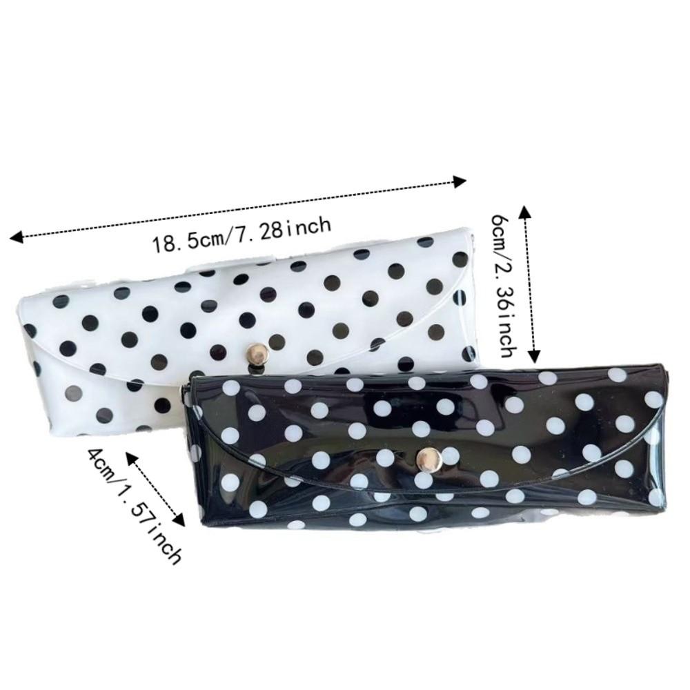 Snap Button Closure Storage Pouch Portable Design Stationery Organizer Student