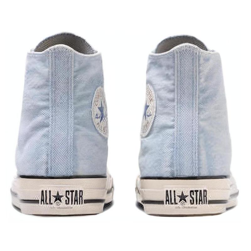 Converse All Star US AGEDDENIM HI Удобные и Универсальные Износостойкие Амортизирующие Эспадрильи Хайтопы Унисекс Синие и Белые