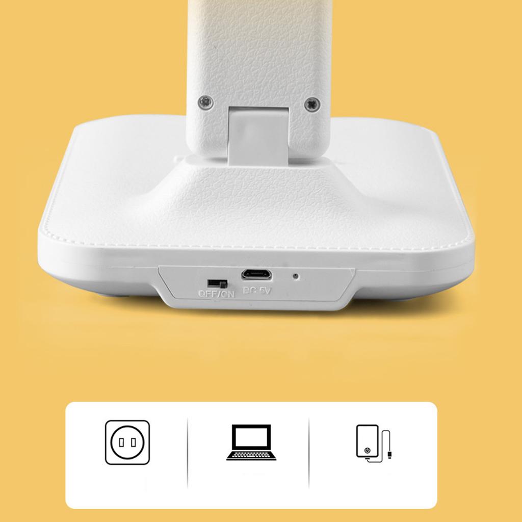 Table Lamp Eye Protection Touch Dimming Charging 180 Degree Flip Folding Stand Design LED Learning Desk Lamp