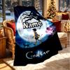Custom Name Personalized Coraline Print Blanket, Home Decor, Bedroom, Sofa, Camping, Couch, Gifts for Birthday Christmas