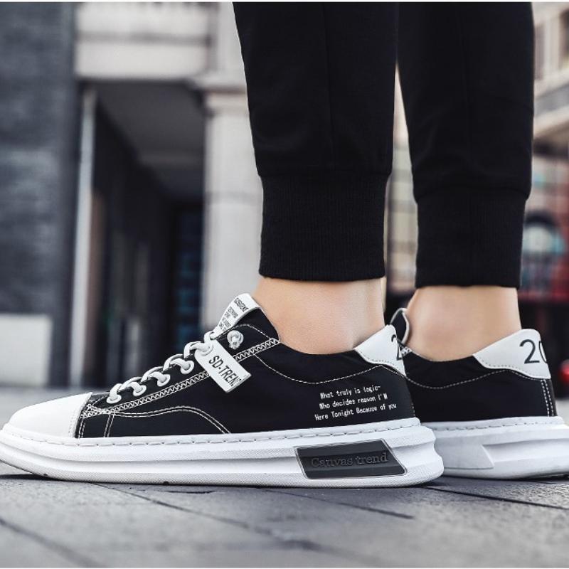 Корейская мужская обувь Дышащая парусиновая обувь Кроссовки Быстросохнущие туфли на плоской подошве с одной педалью Обувь для ленивого вождения Спортивная обувь для отдыха