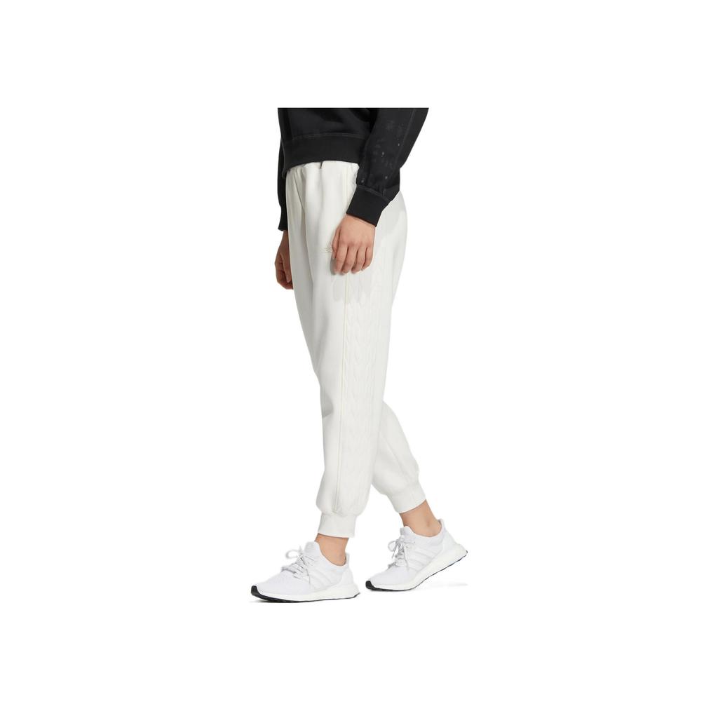 Adidas T1 Logo Print Solid Joggers Women Bottoms White HM7113