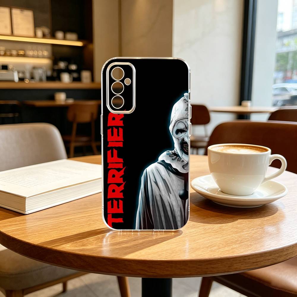 Art the C-Clown horror T-Terrifer Phone Case Transparent Silicone Soft For SamsungA10,12,20,21S,30,31,40,50,51,52,70,71