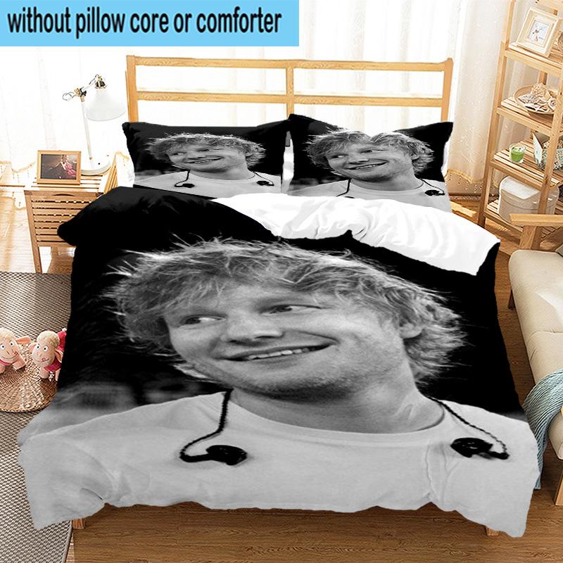 3PCS Ed music Guitar 3pcs Bedding,Including 3PCS Duvet Cover And 2pcs Pillowcases Perfect for Christmas,Ideal for Bedroom, Dormitory