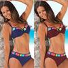 Бикини с отделкой, новый Радужный купальный костюм, купальный костюм