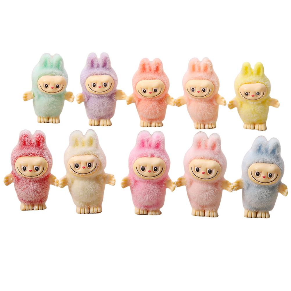 Mini Labubu Baby Doll Decoration Car Center Console Car Cute Bubble Matt Small Adorable Diy Accessories