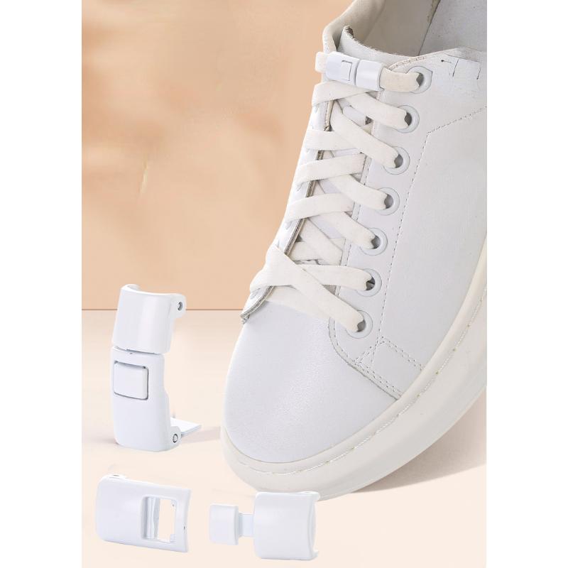 Новые шнурки для обуви без завязок, эластичные шнурки с замком для детей и взрослых, быстрые ленивые шнурки с металлическим замком, шнурки для обуви