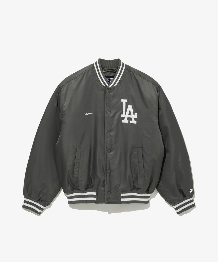 New Era Mlb La Dodgers Nylon Stadium Jacket Grey