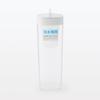 MUJI Water Bottle with MDC48A2A Horizontally-Standing Strainer, White, Approx. 1L,