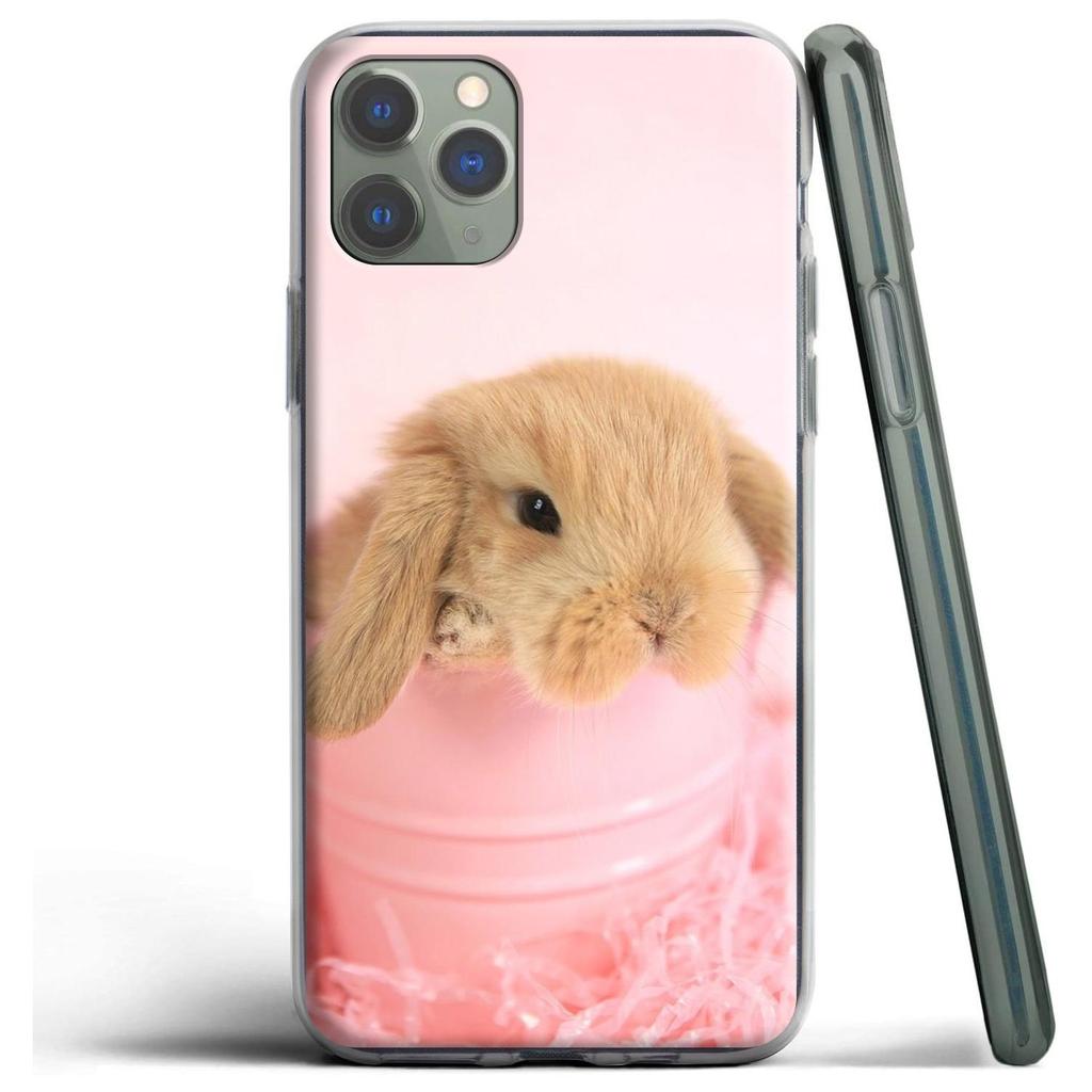 Cute Baby Rabbit Bunny Silicone Case for Apple iPhone 18 12 Mini 11 Pro SE XS X XR Max 8 7 6S 6 Plus 5S