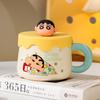 Милая кружка Crayon Shin Chan  Керамическая кружка высокого уровня внешнего вида для девочек  Офисная чашка для кофе, молока  Подарок на день рождения