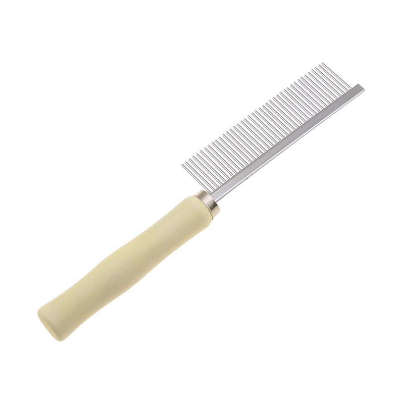 Pet Hair Remover Cat Hair Comb Grooming Wooden Handle Cat Comb Smooth Hair Dog Brush