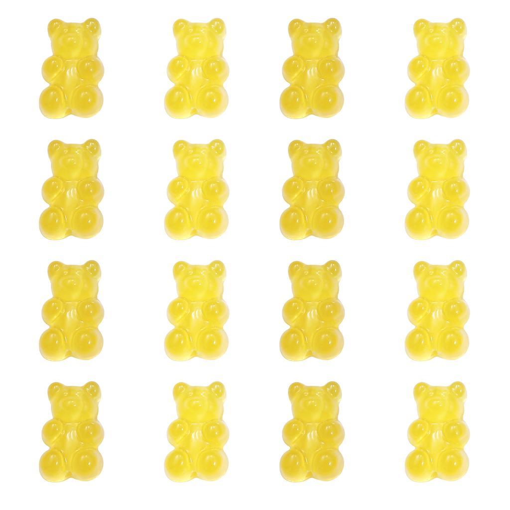 1000Pcs Resin Candy Bear Charms Beads for DIY Necklace Bracelet Earrings Jewelry Making