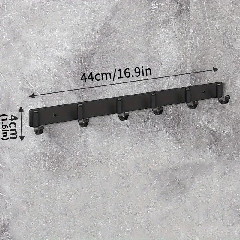 1 шт. Современные черные алюминиевые настенные крючки - превосходные для полотенец, пальто и одежды в ванной комнате