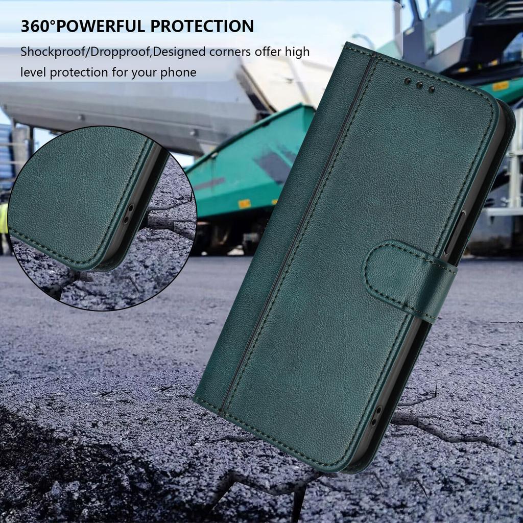 Роскошный простой кожаный чехол для Cubot P80/Cubot P50/Cubot A10/Cubot Max 5/Cubot A30 с отделениями для карт, магнитной подставкой, противоударным откидным чехлом