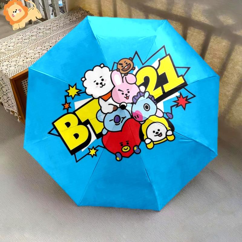 Voices Harmony: Collective Melody Folding umbrella Suitable for all seasons 8 paraphenoid bones outdoor light Three folds