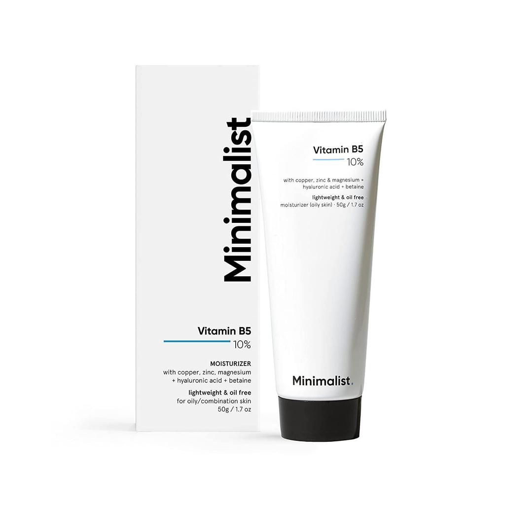 Увлажняющий крем для жирной кожи с Витамином B5 10% (50 г), Vitamin B5 10% Moisturizer (Oily Skin), Minimalist