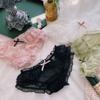 Женское бесшовное полое нижнее белье со средней посадкой и бантом, прозрачные сетчатые трусики, нижнее белье, брифы