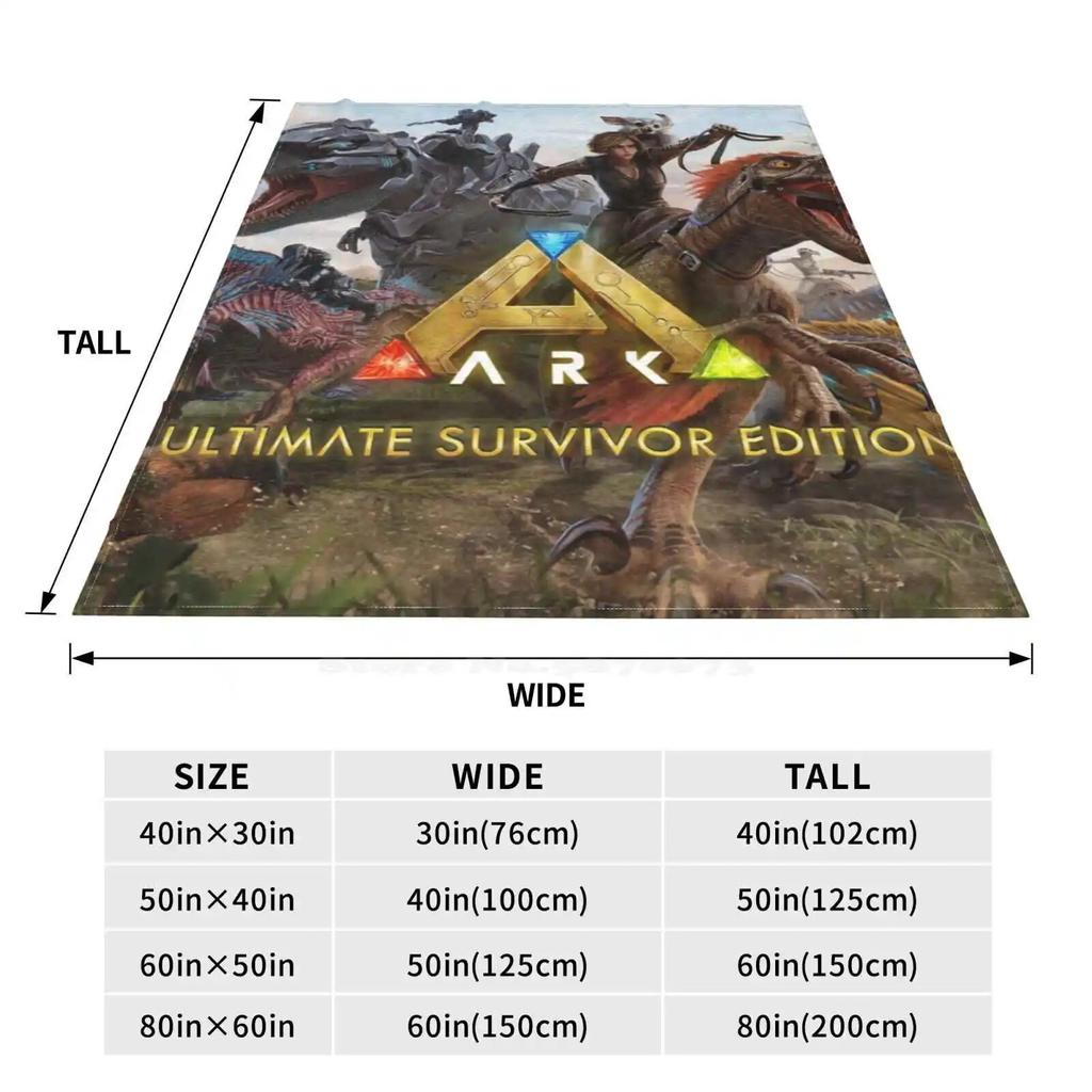 Ark Survival Evolved Ultimate Edition Four Seasons Comfortable Warm Soft Throw Blanket Ark Survival Evolved Gaming Dinosaurs