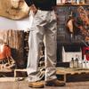 Мужские американские ретро хлопковые свободные прямые повседневные брюки