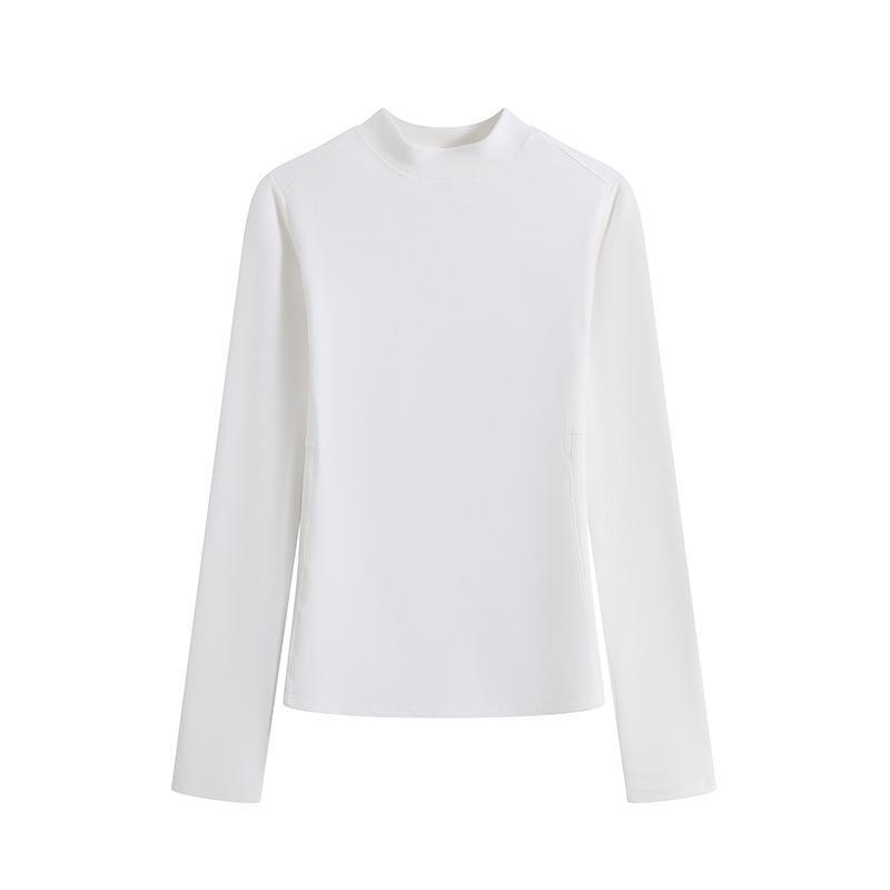 Женский немецкий бархатный термотоп со средней горловиной и длинными рукавами