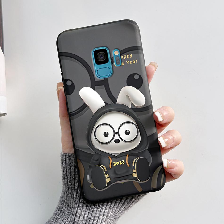Case For Samsung Galaxy S9 S 9 Plus Phone Cover Cute Cat Cartoon Bear Frog Soft TPU Coque For Samsung S9 Bumper S9+ S9PLUS Funda