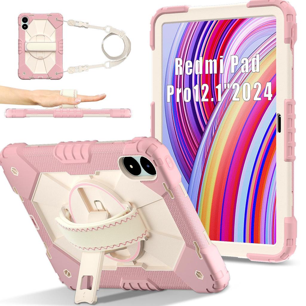 Совместимо с Redmi Pro 12,1 дюйма, Redmi SE 8,7 и Redmi Pad 2: Чехол для планшета с ремешком для руки и подставкой.