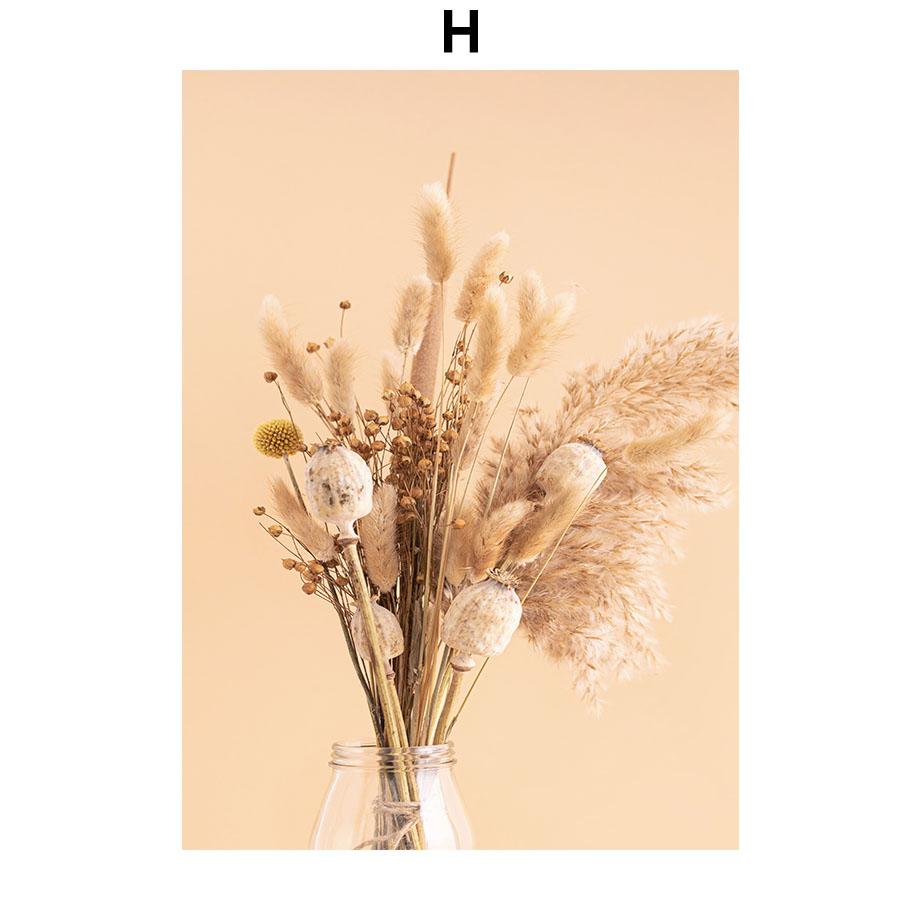 Бежевый пальмовый лист, жгучий цветок, тростник, постеры и принты, холст, живопись, скандинавские настенные художественные картины, гостиная, домашний декор