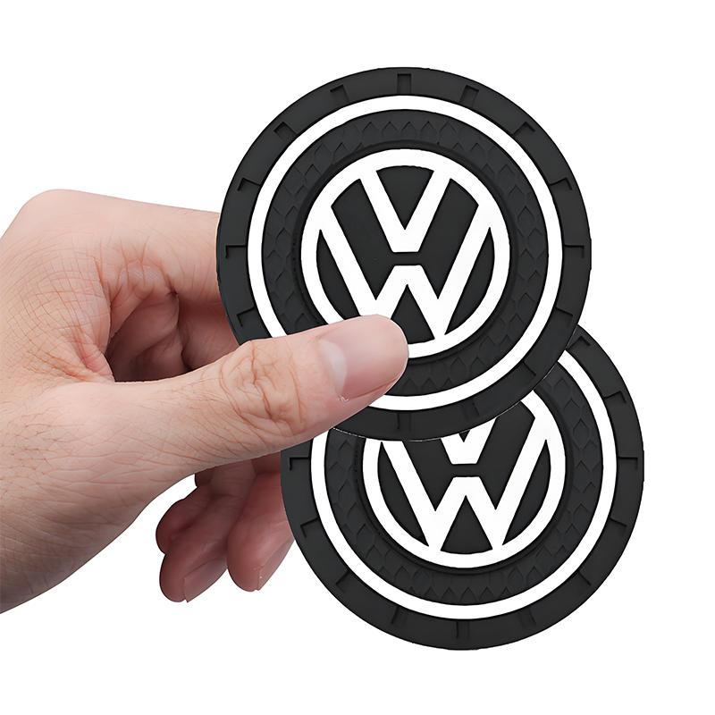 Автомобильные подстаканники VW Места для стаканов Нескользящий коврик Водонепроницаемый коврик для стакана Подставка для напитков Для Volkswagen Golf Polo Tiguan T-ROC колпак на колесо vhcp29 knuz4