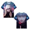 2025 Футболки с японским аниме «Магическая битва», 3D-принт, летние, быстросохнущие, с круглым вырезом, с короткими рукавами, для мужчин, полиэстер, не выцветают