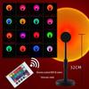 16-Color Remote-Controlled Portable Sunset Projection Lamp for Photography
