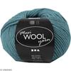 Ball of Wool - Creotime - Maxi Wool Yarn - 100 G - Petrol Blue - 55% Wool, 45% Polyacrylic