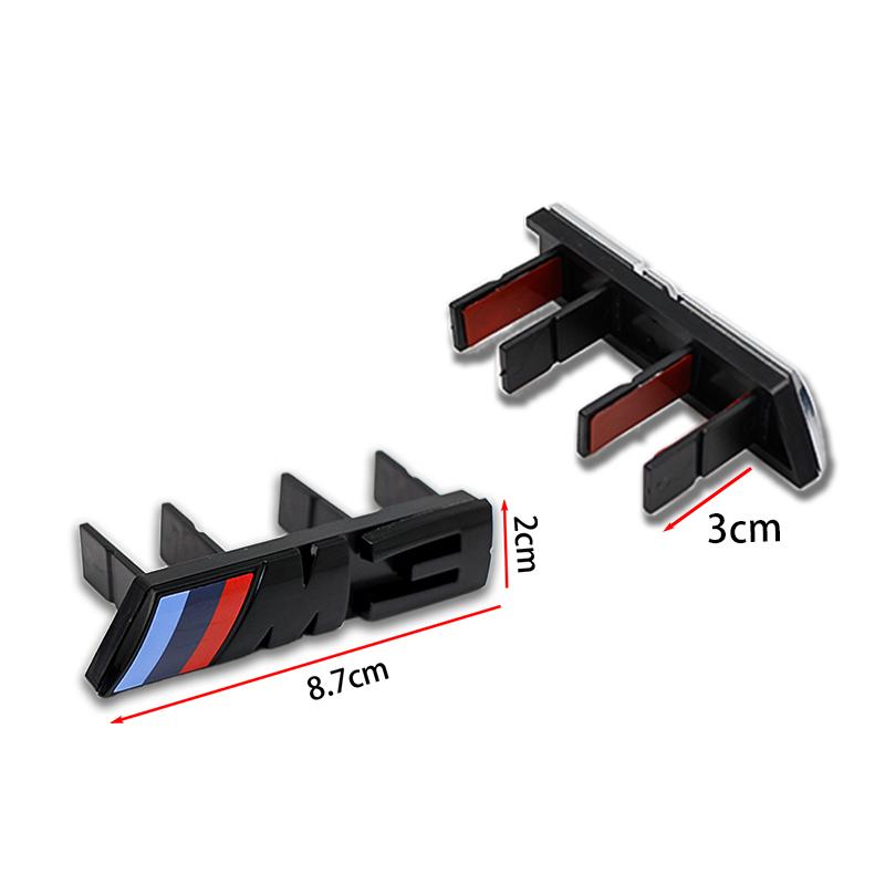 MLKQ6 1Pc BMW Grille M Badge Clip Foot Fixed Modification Logo Decorative Sticker For M1 M2 M3 M4 M5 M6 M7 M8 Decorative Accessories