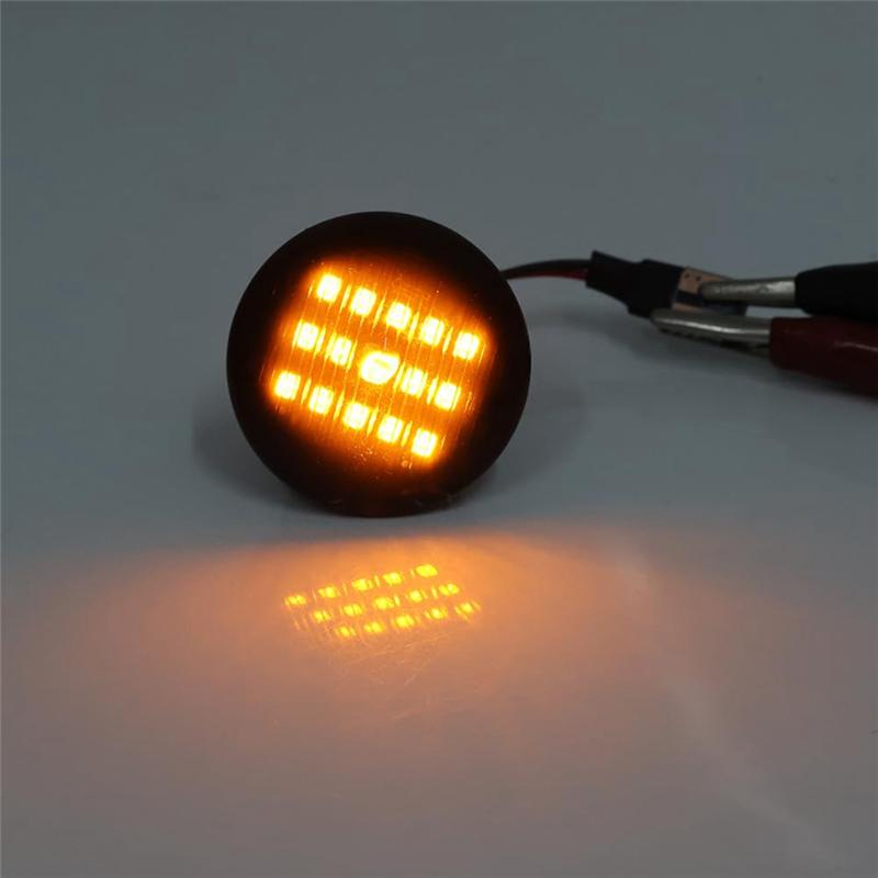 ABLZ-LED Turn Signal Light For Fiat Punto 188 1999-2010 Doblo 2001-2005 Side Marker Fender Light Dynamic Amber
