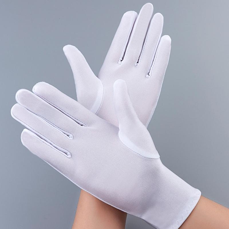 1 пара Роскошные выставочные перчатки Мягкие удобные варежки Перчатки устойчивые к царапинам для ювелирных витрин