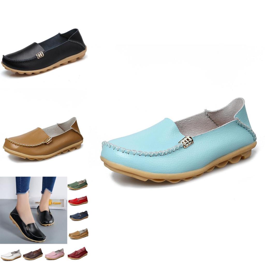 Elegant Women's Soft Pu Leather Loafers Slip-on Slippers With Timeless Design