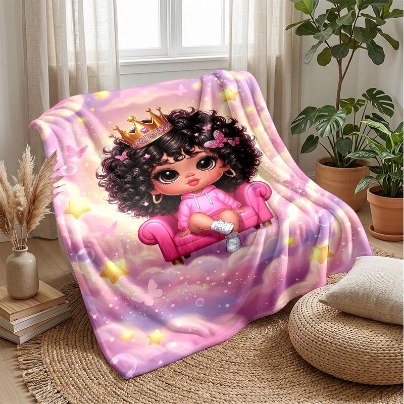 Royal Fantasy Throne Theme blanket Lightweight Warm Flannel Blanket Decorative Throw Blanket for Home Decoration