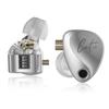KZ Castor Canal Earphones Wired KZ Monitor Earphones Dual Dynamic Drivers for Musicians and Singers 2DD Tuning Switch Memory Foam Eartips Silver