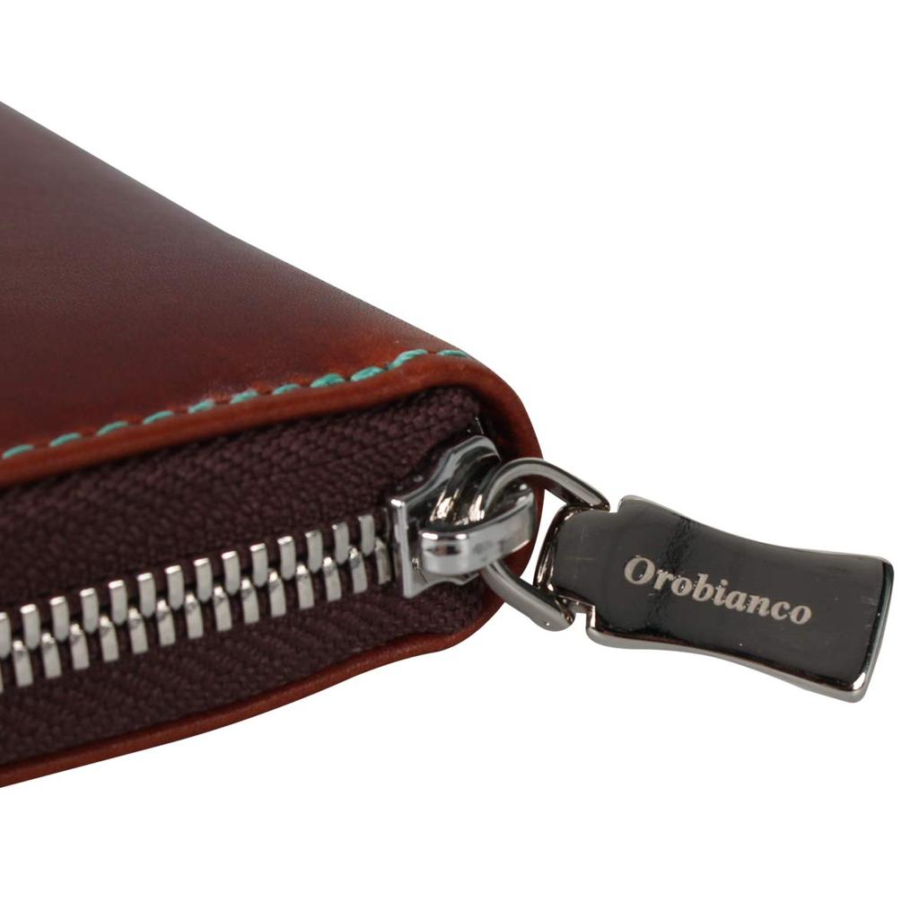 Wallet Long Wallet Douglas Round Zipper DOUGLAS Green [Orobianco] ORS-084309