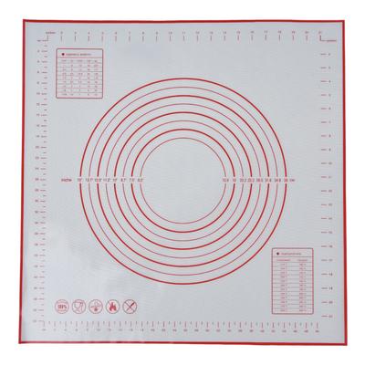 Силиконовый кондитерский коврик 60 X 60 см/23,6 X 23,6 дюйма Коврик для мастики с разметкой для раскатывания теста