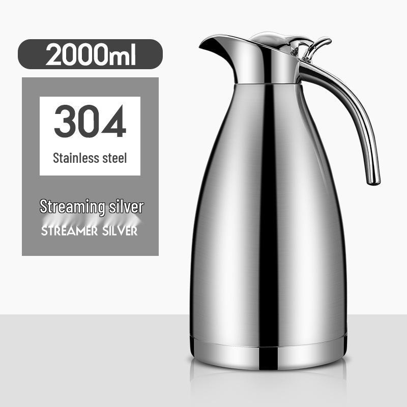Европейский стиль, Термос из нержавеющей стали 304, Двухслойный кофейник и чайник большой емкости - Персонализированный подарок с логотипом