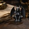 Уникальный подарок для любителей готики Фигурка горгульи Средневековая темная крылатая статуя Смоляная готическая архитектурная фигура Рогатый демон Украшение для офиса книжной полки