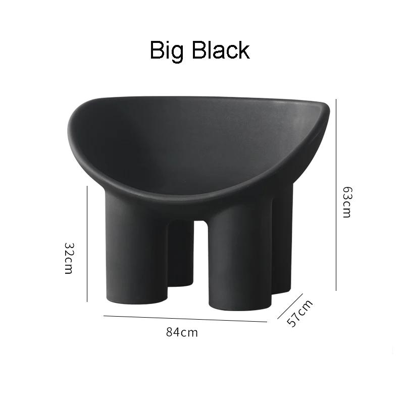 Leisure Plastic PE Sofa Elephant Leg Nordic Armchair Roly Poly Lounge Sofa Indoor Outdoor Minimalist INS Home Living Room Chair
