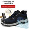 Fashion 2025 Safety Shoes for Men Women Steel Toe Anti Static Anti-smashing Anti-puncture Breathable Upper Comfortable Soft Outdoor Shoe